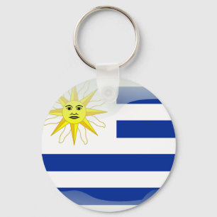 Porte-clés Drapeau glacé uruguayen