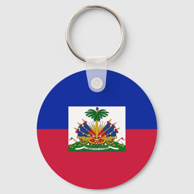 Porte-clés Drapeau Haïti (Recto)