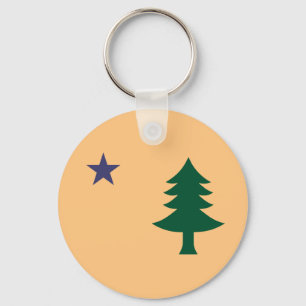 Porte-clés Drapeau historique du Maine (1901-1909)