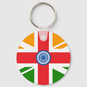 Porte-clés Drapeau indien anglo