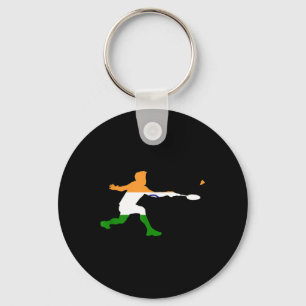 Porte-clés Drapeau indien Badminton Raquette Volant Homme Jou