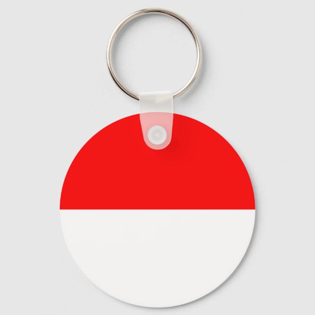 Porte-clés Drapeau Indonésie (Recto)