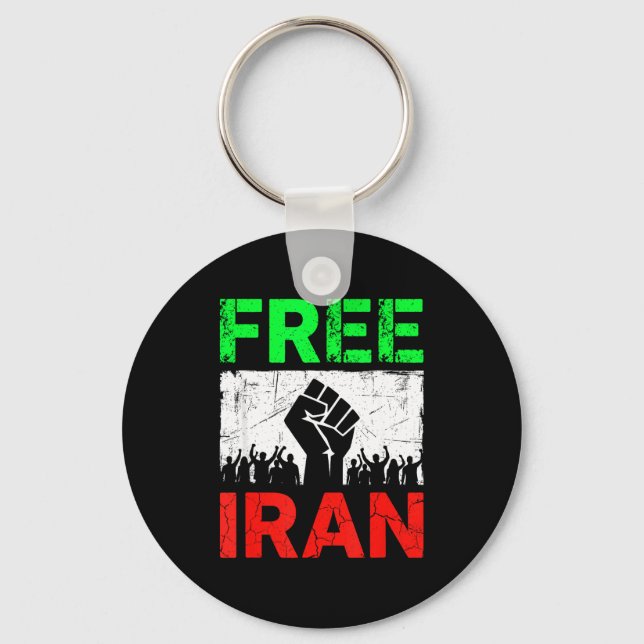 Porte-clés Drapeau iranien Lion Iran (Recto)