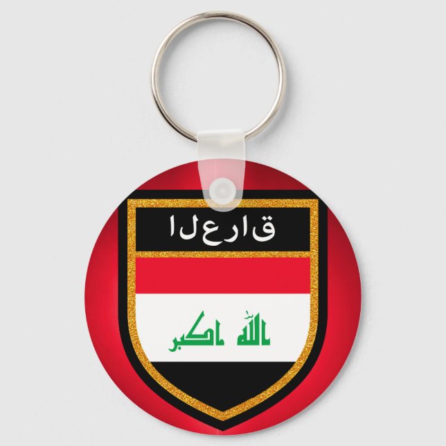 Porte-clés Drapeau Iraq (Recto)