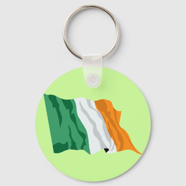 Porte-clés drapeau irlandais (Recto)