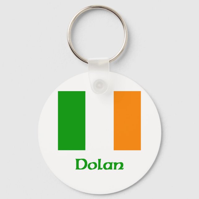 Porte-clés Drapeau irlandais Dolan (Recto)