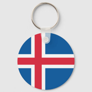 Porte-clés Drapeau Islande -