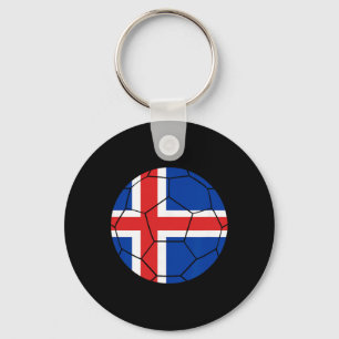 Porte-clés Drapeau Islande Football Islande Soccer _1 