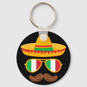 Porte-clés Drapeau Italie Sungles Italien Cinco De Mayo Mexic