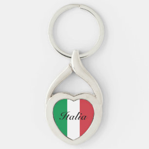 Porte-clés Drapeau italien de l'Italie, cadeau personnalisé 