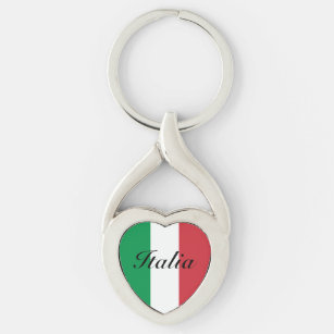 Porte-clés Drapeau italien de l'Italie, cadeau personnalisé d