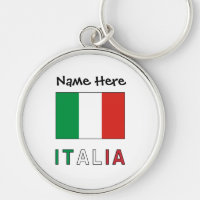 Drapeau italien Italia Personnalisation noire 