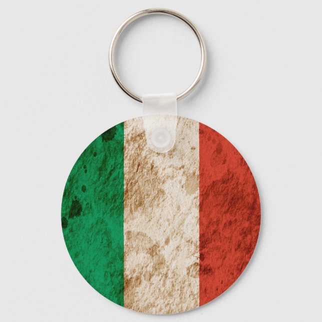 Porte-clés Drapeau italien robuste (Recto)