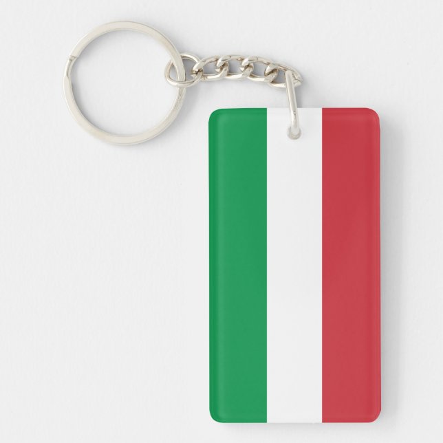 Porte-clés drapeau italien | Tricolore Italie (Devant)