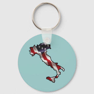 Porte-clés Drapeau italo-américain