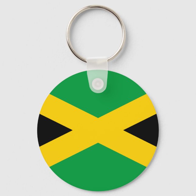 Porte-clés Drapeau jamaïcain (Recto)