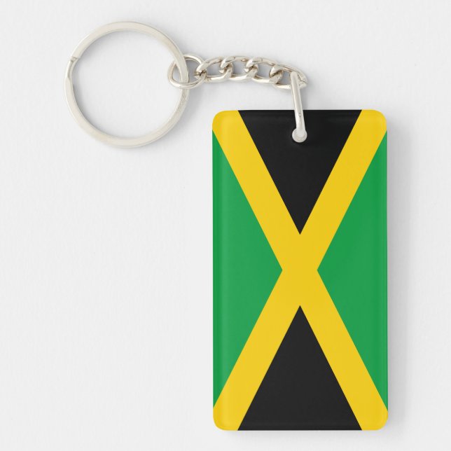 Porte-clés Drapeau jamaïcain (Devant)