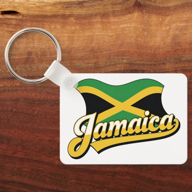 Porte-clés Drapeau Jamaïque (Verso)