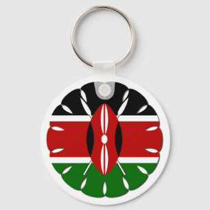Porte-clés Drapeau Jambo Kenyan