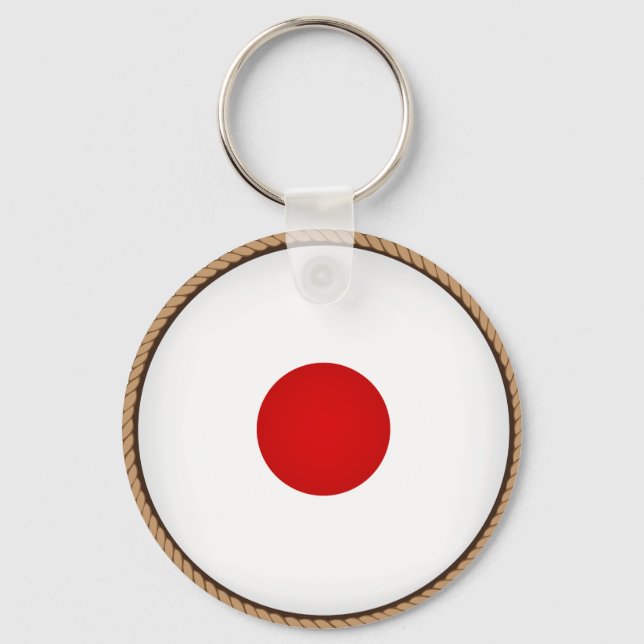 Porte-clés Drapeau japonais cool (Recto)