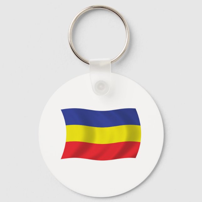 Porte-clés Drapeau Khmer Kampuchea Krom (Recto)