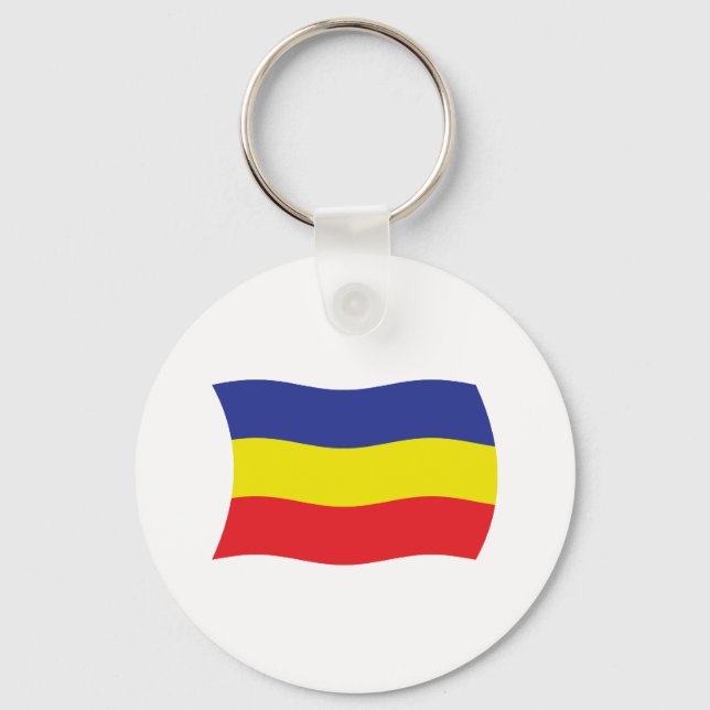 Porte-clés Drapeau Khmer Kampuchea Krom (Recto)
