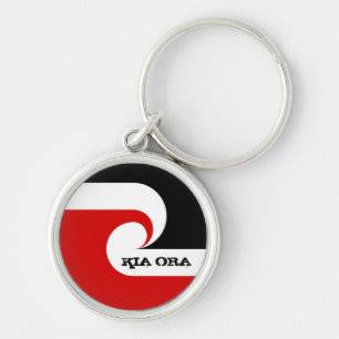 Porte-clés Drapeau Kia Ora & Maori, Nouvelle-Zélande /Sports,