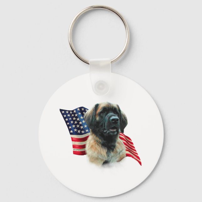 Porte-clés Drapeau Leonberger (Recto)