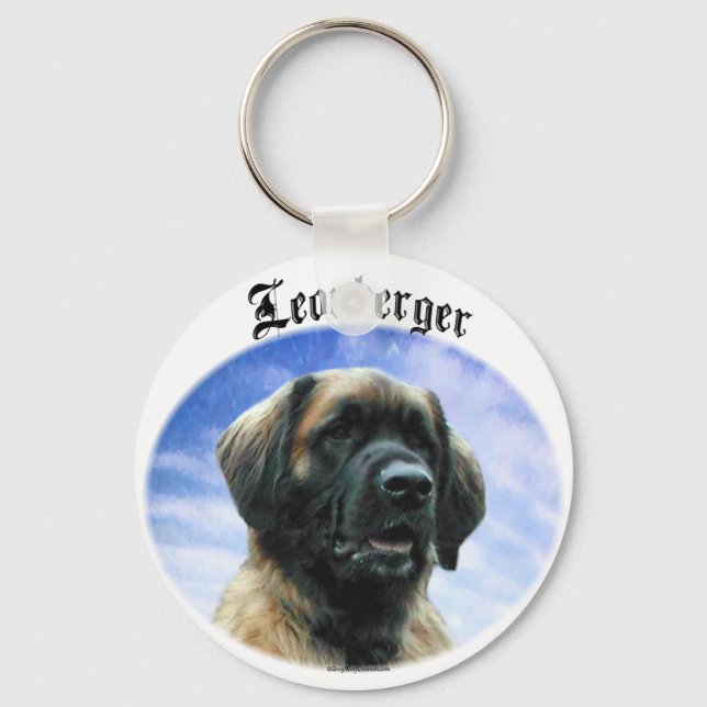Porte-clés Drapeau Leonberger Clouds (Recto)