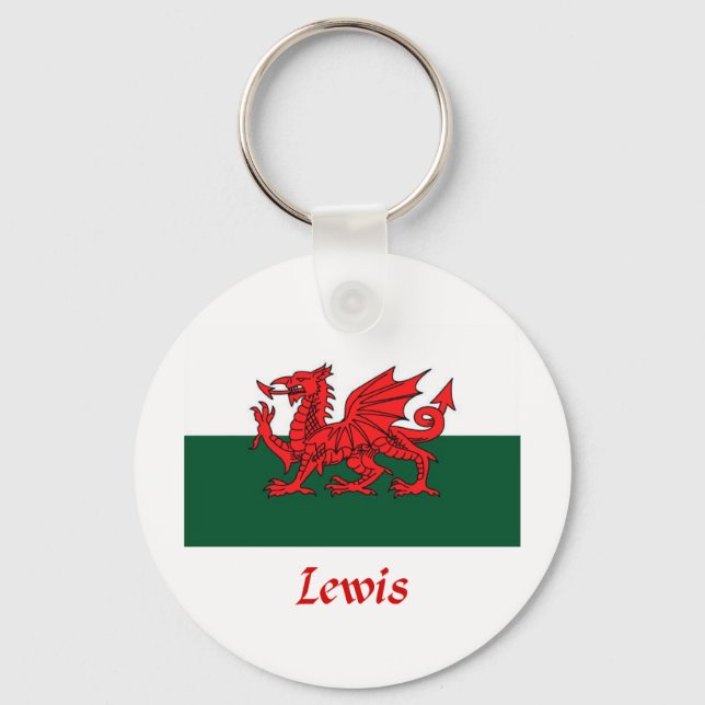 Porte-clés Drapeau Lewis Welsh (Recto)