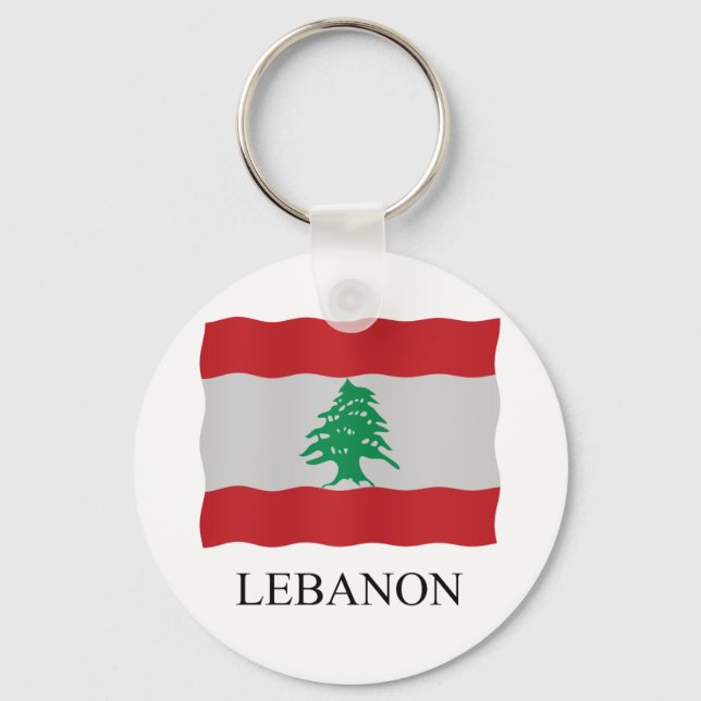Porte-clés Drapeau libanais (Recto)