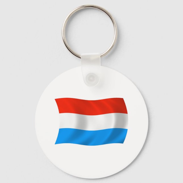 Porte-clés Drapeau Luxembourgeois (Recto)