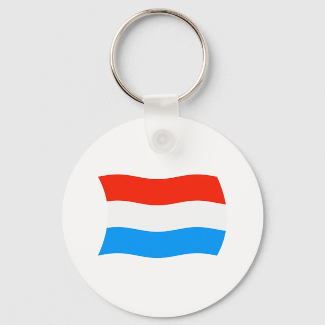 Porte-clés Drapeau Luxembourgeois (Recto)