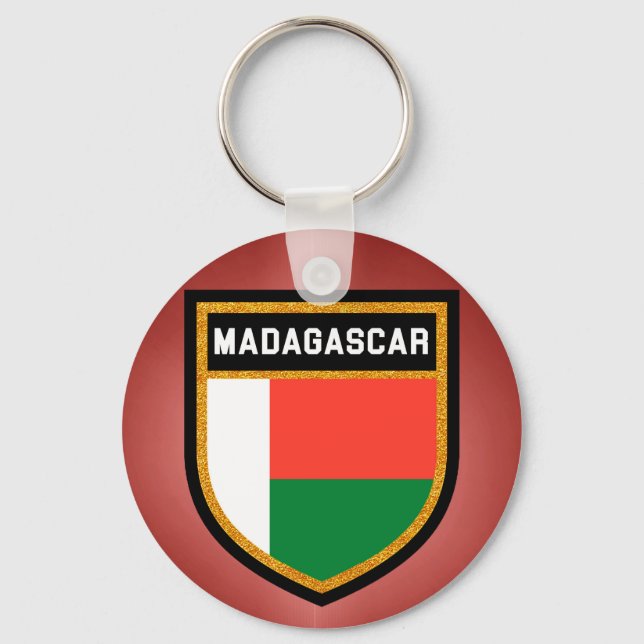Porte-clés Drapeau Madagascar (Recto)