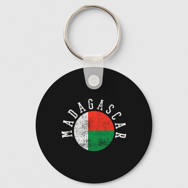 Porte-clés Drapeau malgache de Madagascar (Recto)