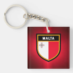 Porte-clés Drapeau Malte