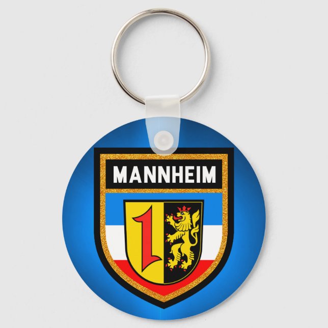 Porte-clés Drapeau Mannheim (Recto)