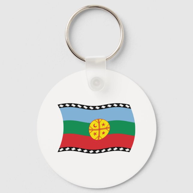 Porte-clés Drapeau Mapuches (Recto)