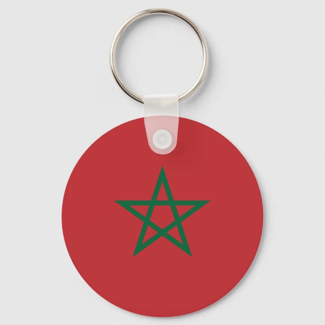 Porte-clés Drapeau Maroc (Recto)