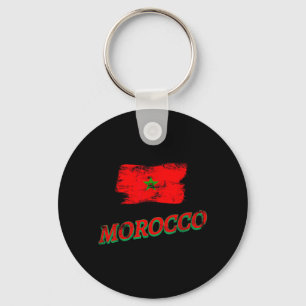 Porte-clés Drapeau Marocain Vintage Marocain Fiers Amoureux 2