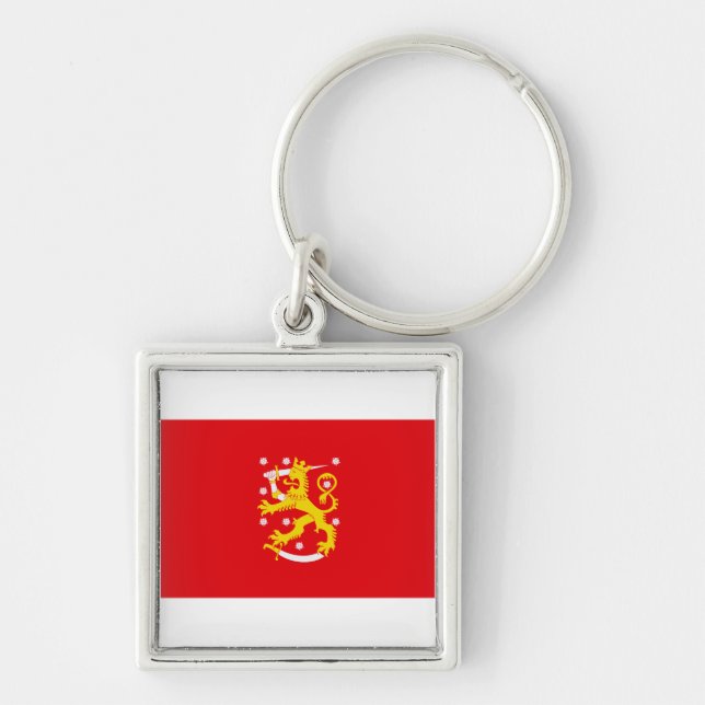 Porte-clés Drapeau médiéval de Finlande (Devant)