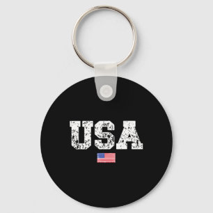 Porte-clés Drapeau Mens Usa 4 juillet Amérique Jour De L'Indé