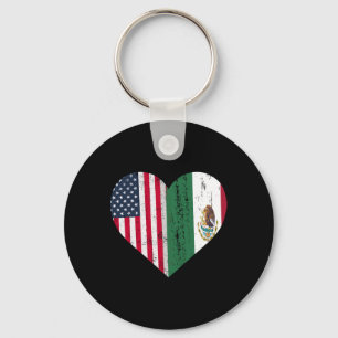Porte-clés Drapeau mexicain américain Drapeau mexicain