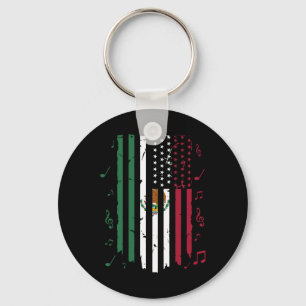 Porte-clés Drapeau mexicain américain Drapeau mexicain