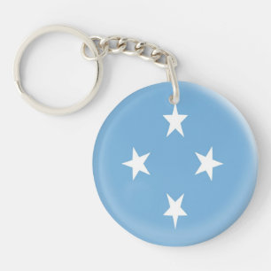 Porte-clés Drapeau micronésien de la Micronésie de porte-cl