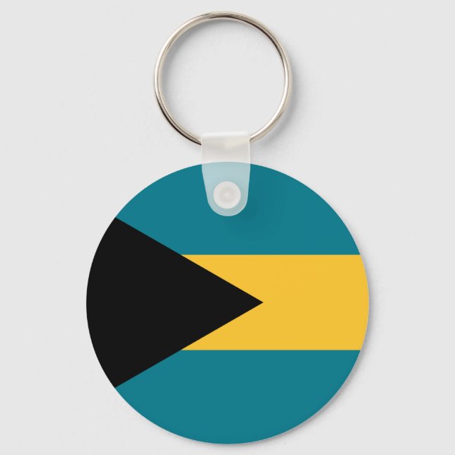 Porte-clés Drapeau mondial des Bahamas (Recto)