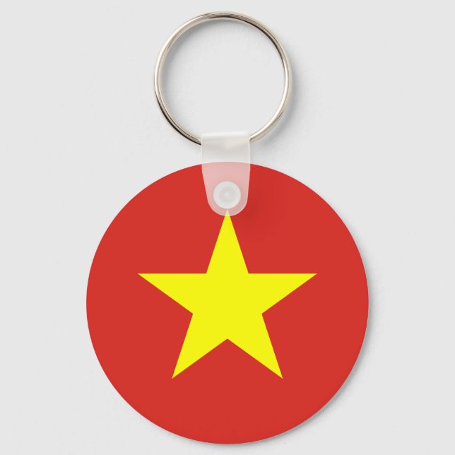 Porte-clés Drapeau mondial du Vietnam (Recto)