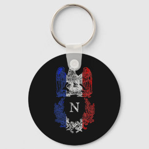 Porte-clés Drapeau Napoléon Bonaparte Aigle Français Drapeau