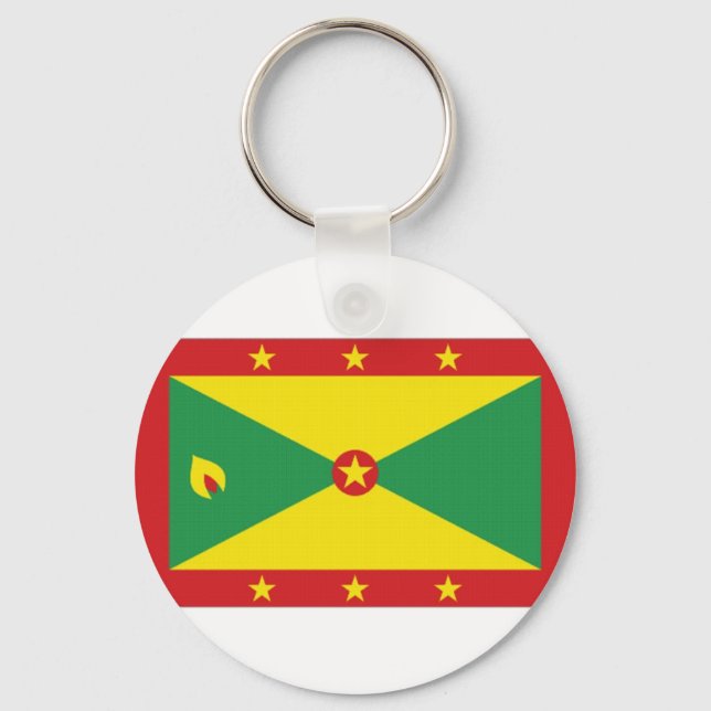 Porte-clés Drapeau national de la Grenade (Recto)