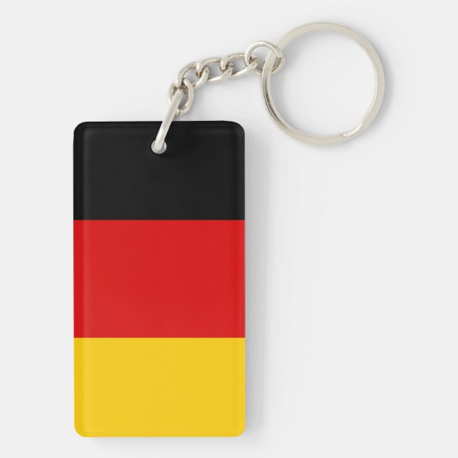 Porte-clés Drapeau national du monde de l'Allemagne (Dos)